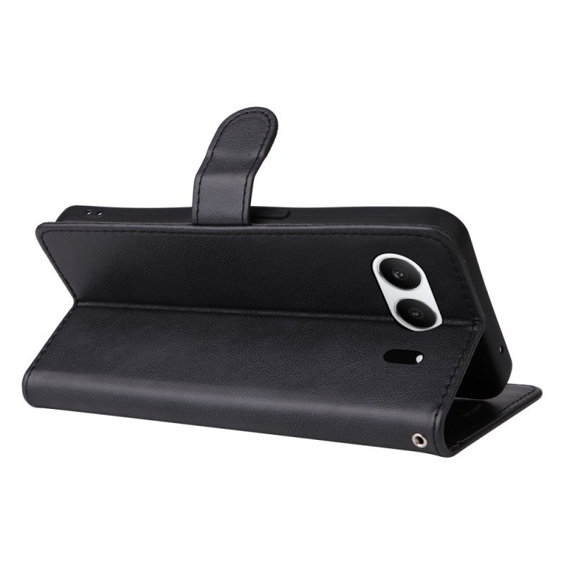 Skyddsfodral Oneplus Nord 4 Enfärgad Lädereffekt