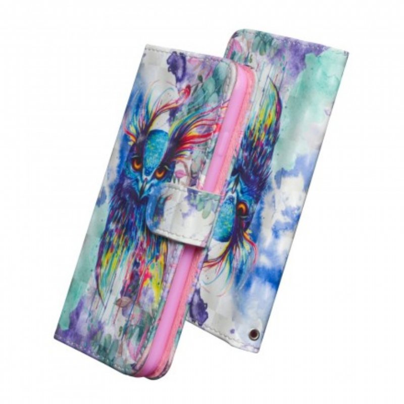 Folio-fodral Samsung Galaxy A70 Akvarell Fågel