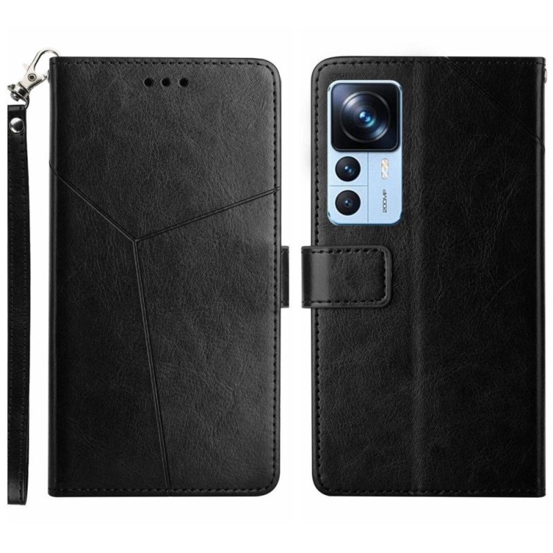 Folio-fodral Xiaomi 12T / 12T Pro Med Kedjar Remdesign