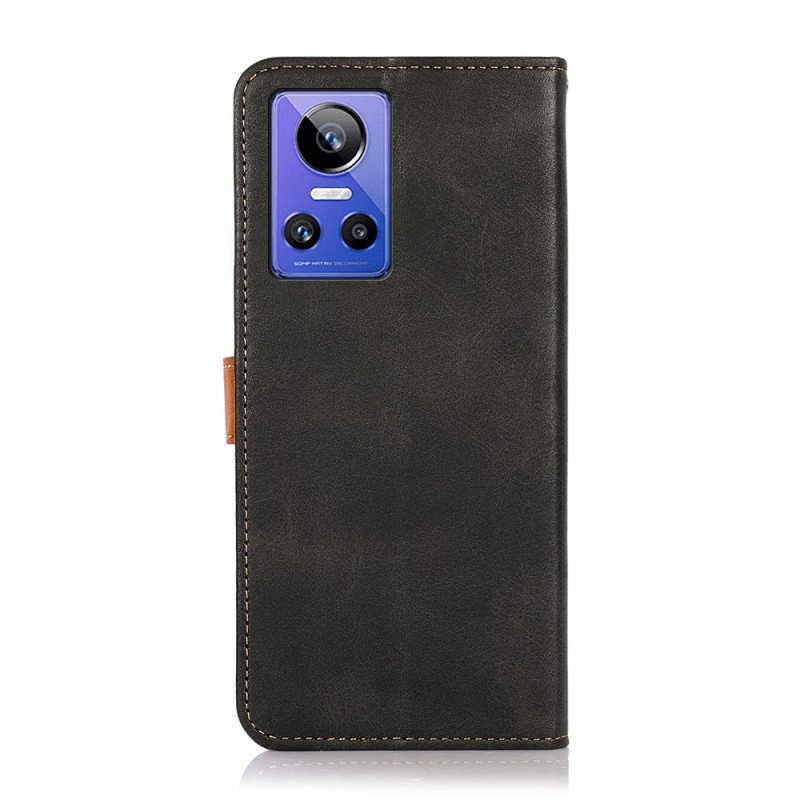 Fodral Realme GT Neo 3 Läderimitation Khazneh