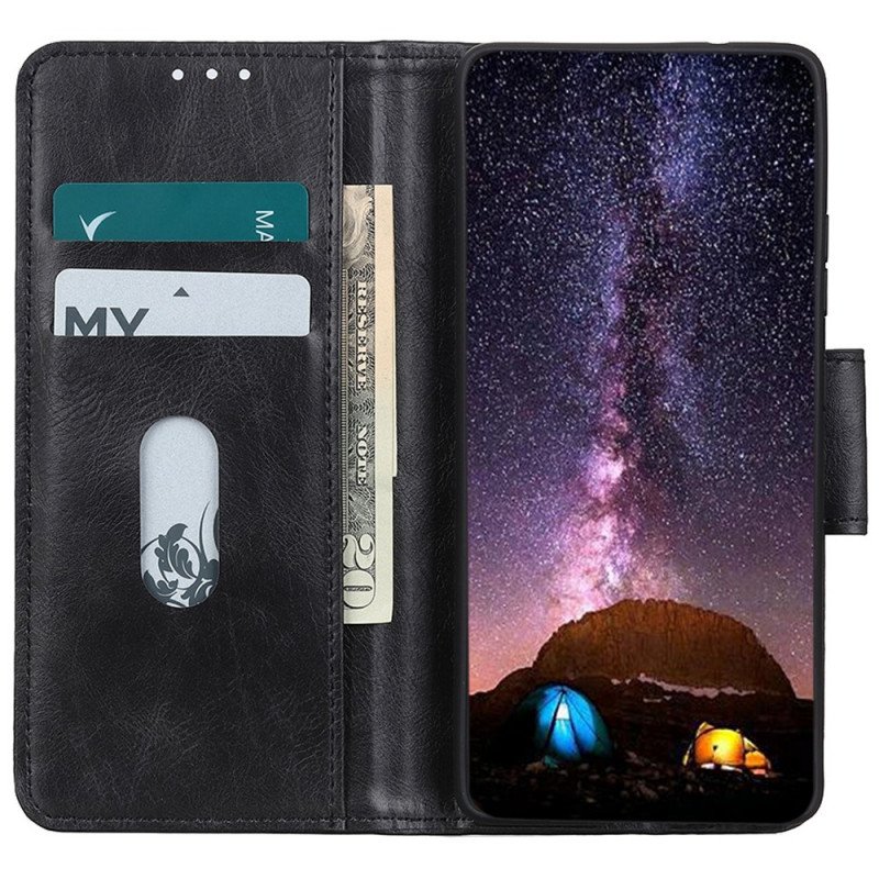 Folio-fodral Samsung Galaxy A03 Core Lädereffekt Vändbart Lås