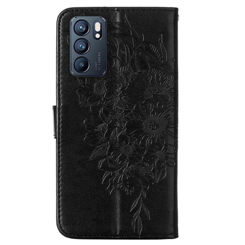 Fodral Oppo Reno 6 5G Fjärilsdesign