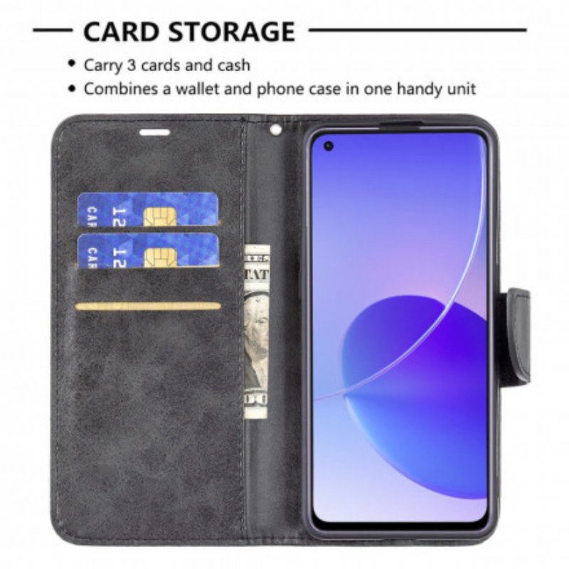 Fodral Oppo Reno 6 5G Folio-fodral Slät Flap Sned