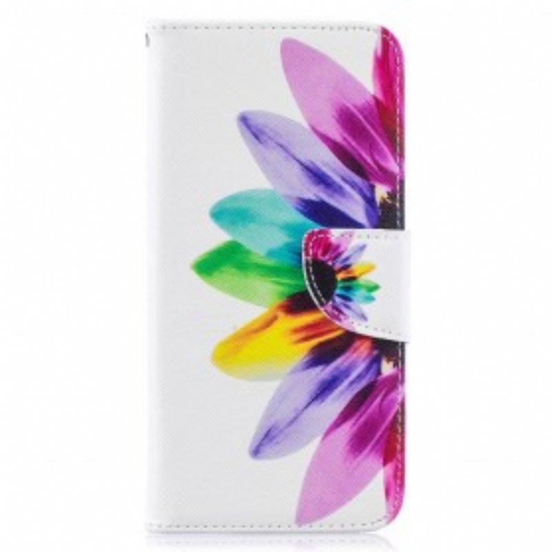Folio-fodral Samsung Galaxy A50 Akvarell Blomma