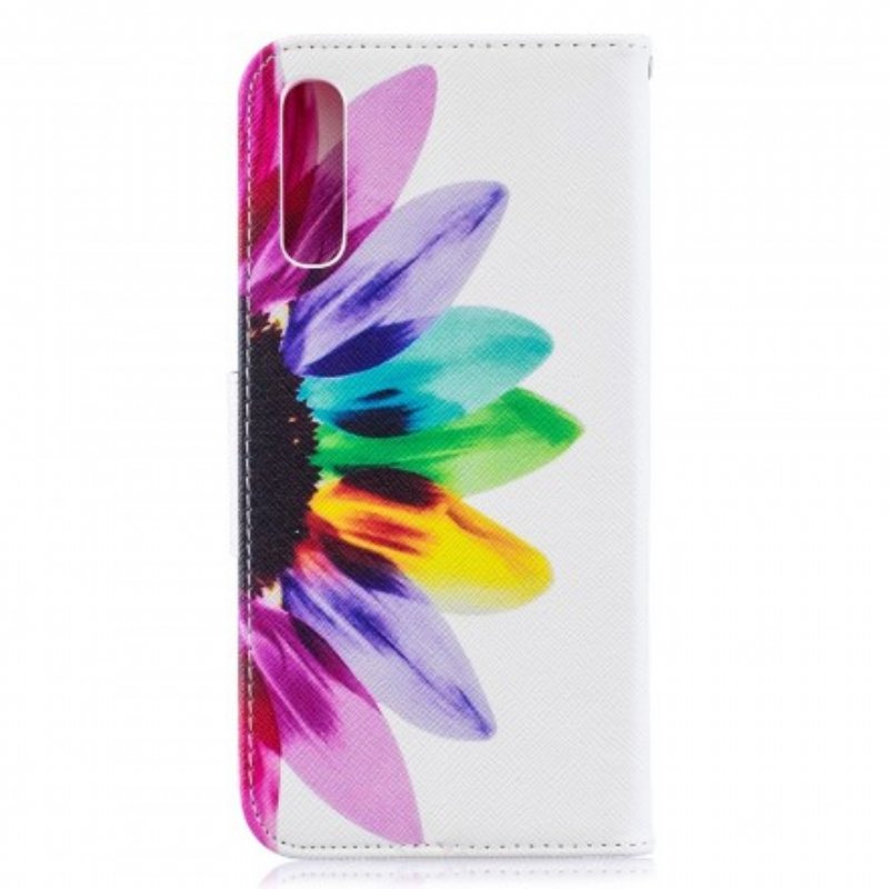 Folio-fodral Samsung Galaxy A50 Akvarell Blomma