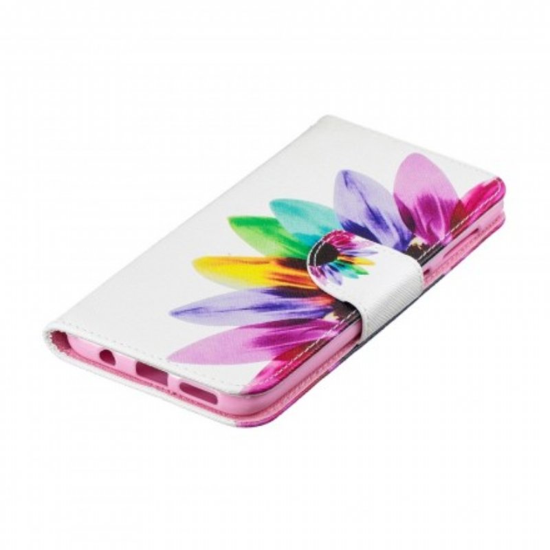 Folio-fodral Samsung Galaxy A50 Akvarell Blomma