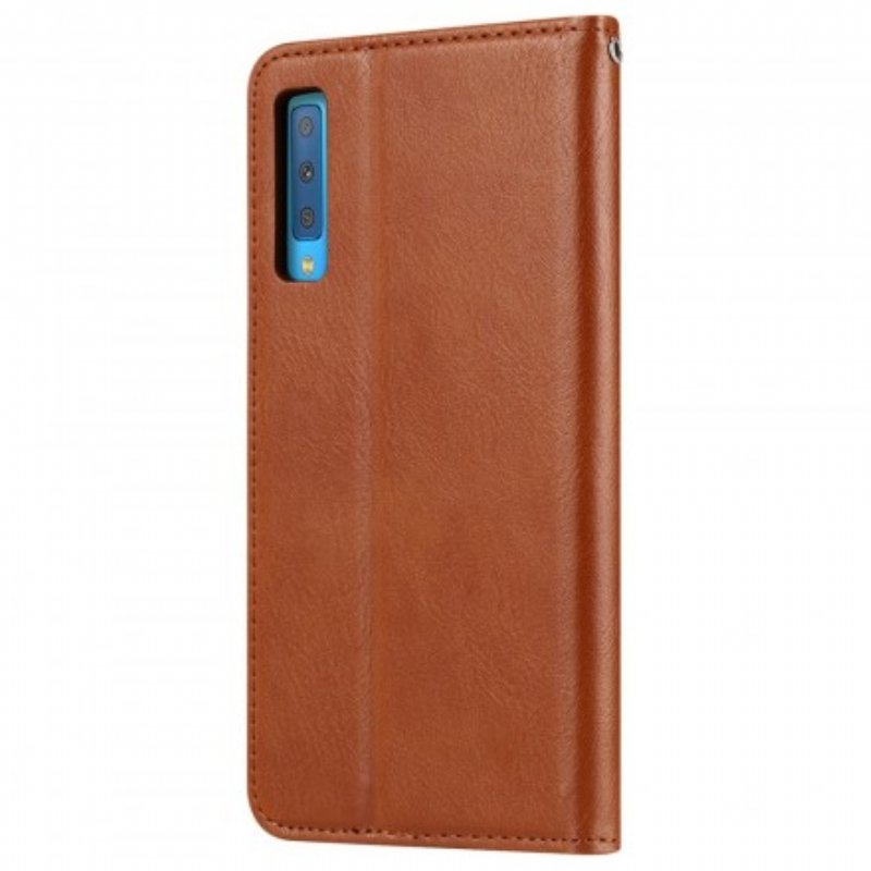 Folio-fodral Samsung Galaxy A50 Läderfodral Korthållare I Konstläder