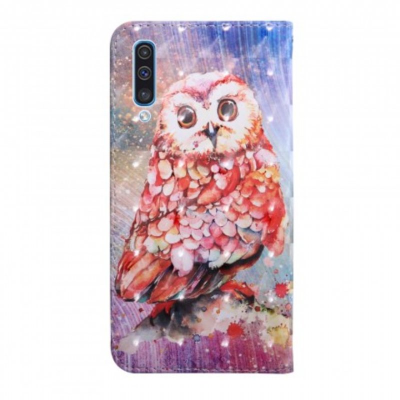 Folio-fodral Samsung Galaxy A50 Uggla Målaren