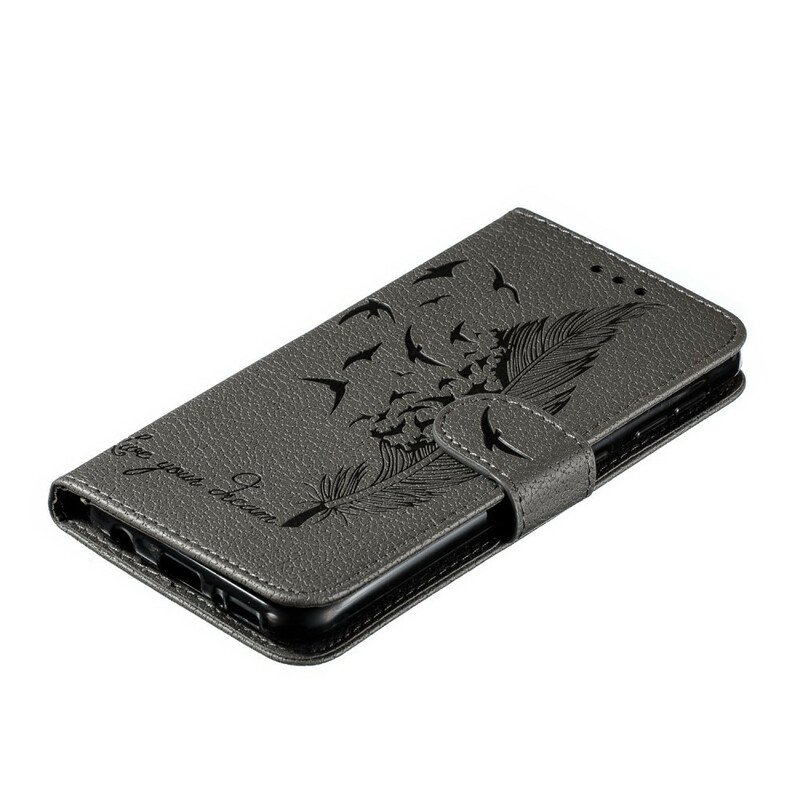 Fodral Samsung Galaxy A20e Faux Leather Lev Din Dröm