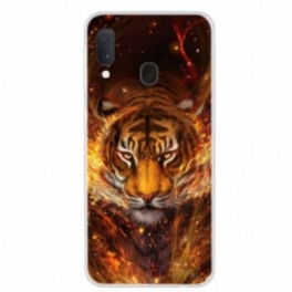 Skal Samsung Galaxy A20e Eld Tiger