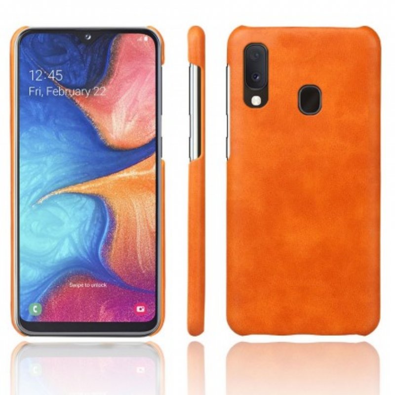 Skal Samsung Galaxy A20e Litchi Performance Lädereffekt