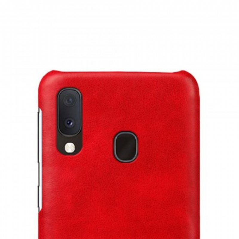 Skal Samsung Galaxy A20e Litchi Performance Lädereffekt