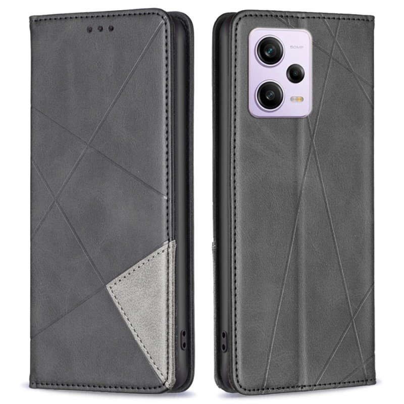 Folio-fodral Poco X5 Pro 5G Läderfodral Ruter