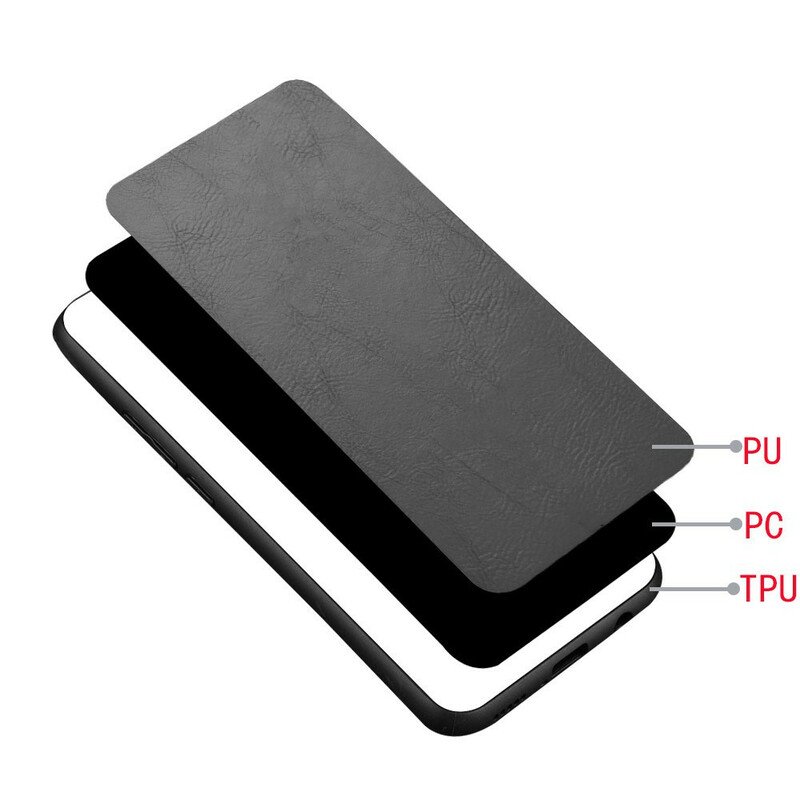 Skal Xiaomi Mi Note 10 Lite Couture Lädereffekt
