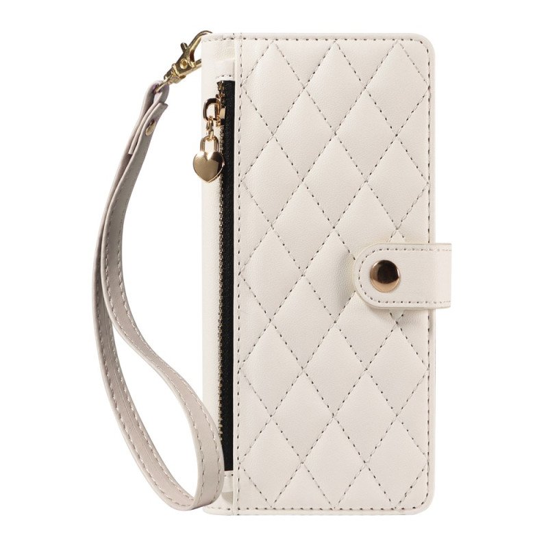 Fodral För Xiaomi Redmi Note 14 5g Quiltad Med Remmar