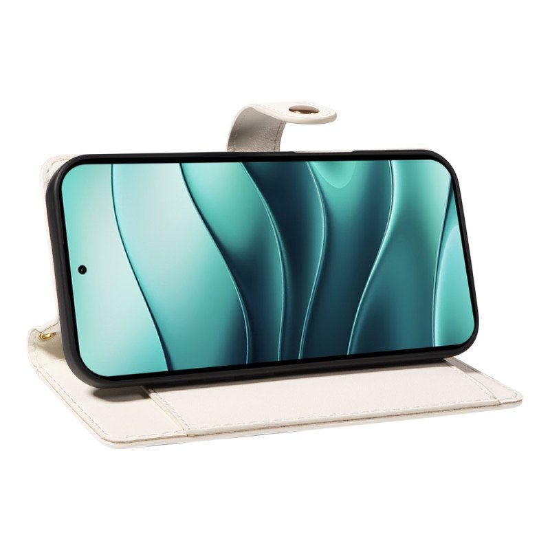 Fodral För Xiaomi Redmi Note 14 5g Quiltad Med Remmar