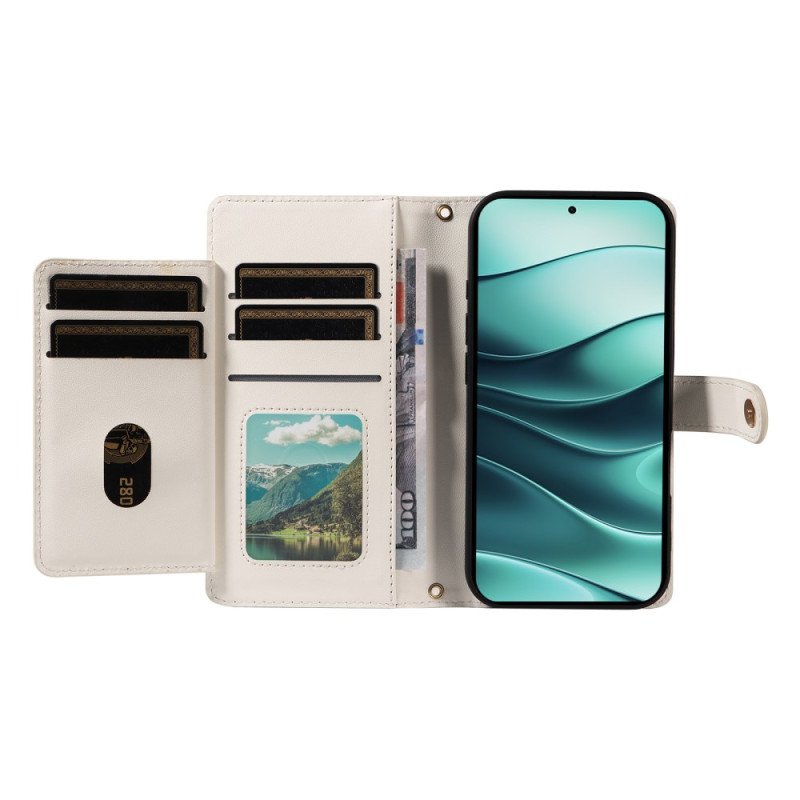 Fodral För Xiaomi Redmi Note 14 5g Quiltad Med Remmar