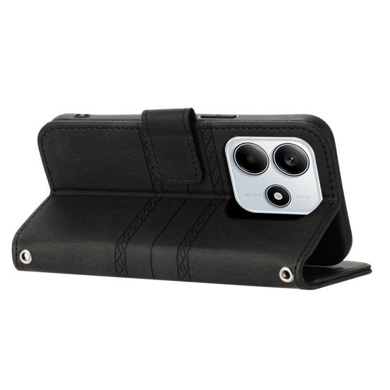 Fodral Xiaomi Redmi Note 14 5g Frismönster Med Rem