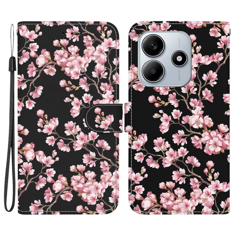 Fodral Xiaomi Redmi Note 14 5g Plommonblommor