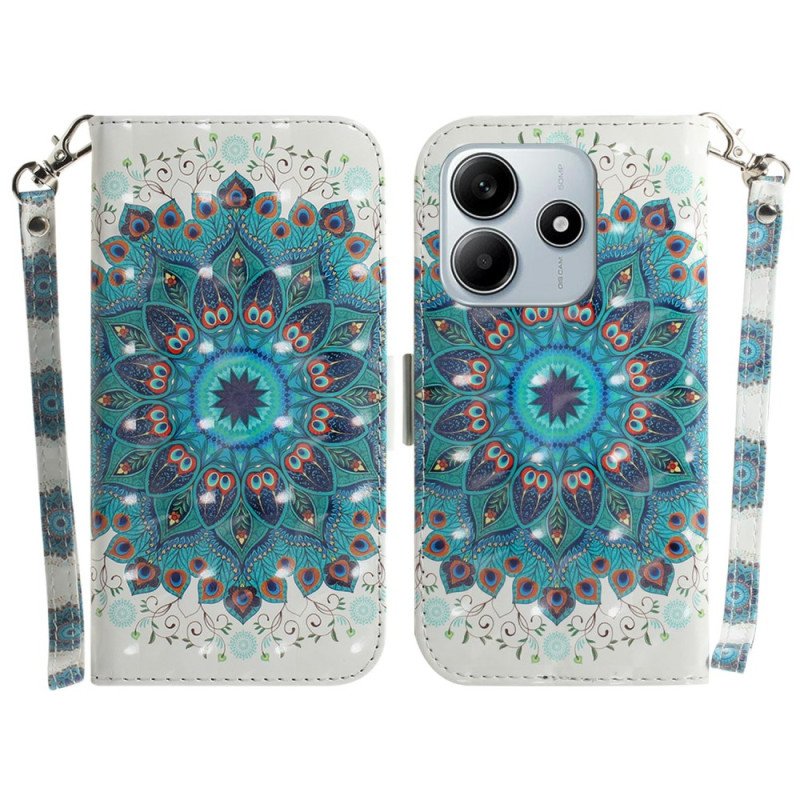 Fodral Xiaomi Redmi Note 14 5g Snodd Med Grön Mandala