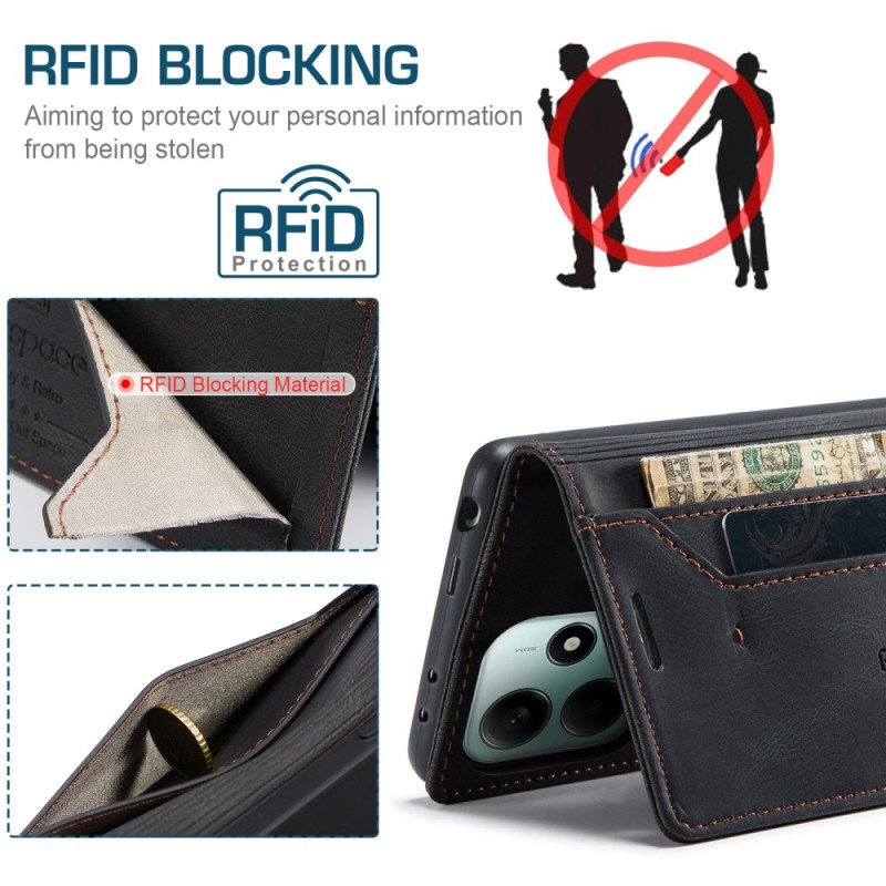 Folio-fodral För Xiaomi Redmi Note 14 5g Denimtyg