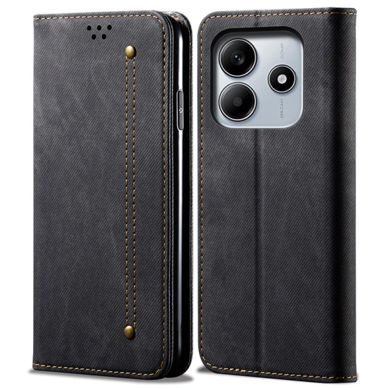 Folio-fodral Xiaomi Redmi Note 14 5g Denimtyg