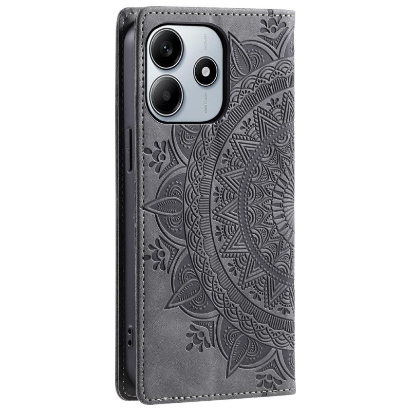 Folio-fodral Xiaomi Redmi Note 14 5g Mandala I Mockaeffekt