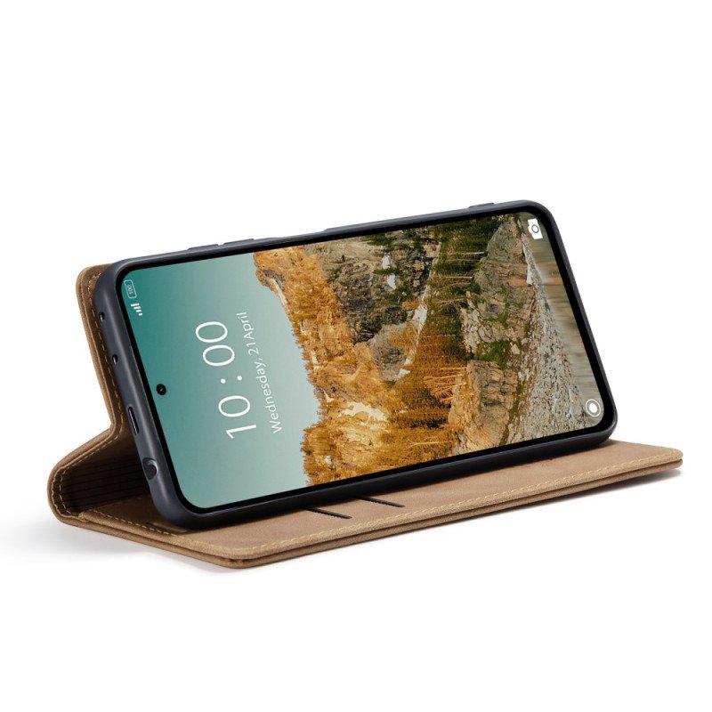 Folio-fodral Xiaomi Redmi Note 14 5g Telefonfodral Caseme-läder Effekt
