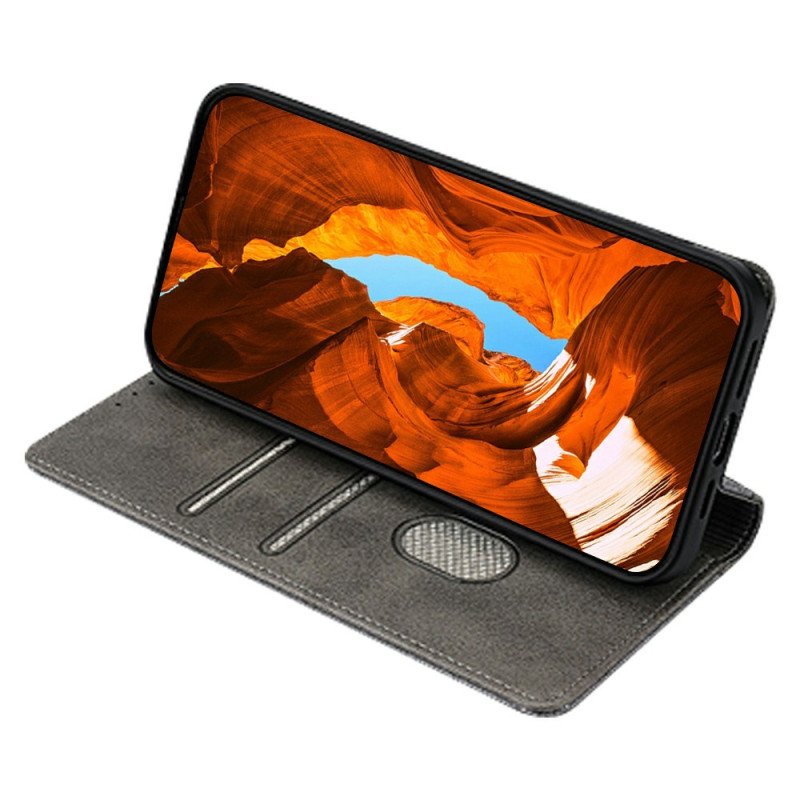 Folio-fodral Xiaomi Redmi Note 14 5g Telefonfodral Rfid-skyddande Vågig Design