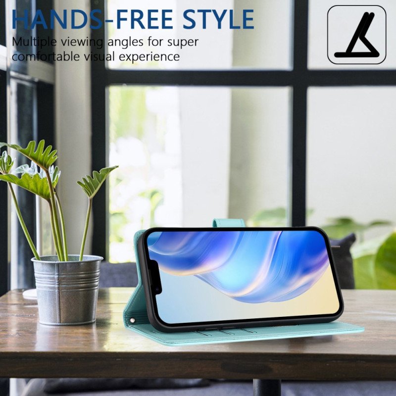 Läderfodral Xiaomi Redmi Note 14 5g Telefonfodral Rfid-funktionellt Honungskakemönster