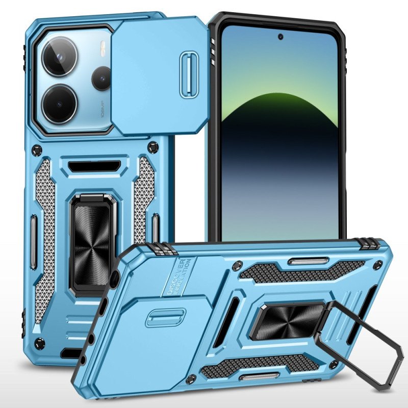 Skal Xiaomi Redmi Note 14 5g Ultratålig Med Stativ Och Linsskydd