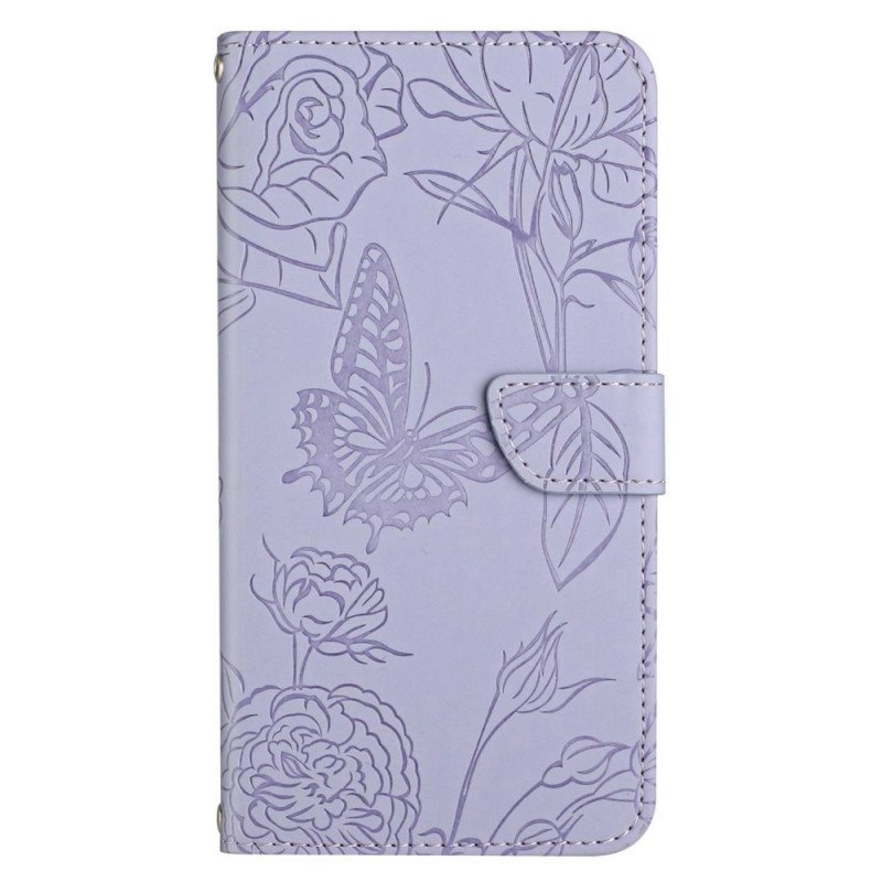 Fodral OnePlus Nord 2T 5G Med Kedjar Premium Stringfjärilar