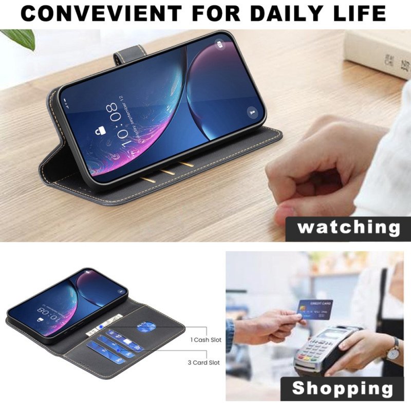 Fodral För Oppo Reno 13f 4g / 5g / 13 Fs 5g Konstläder Binfen-färg