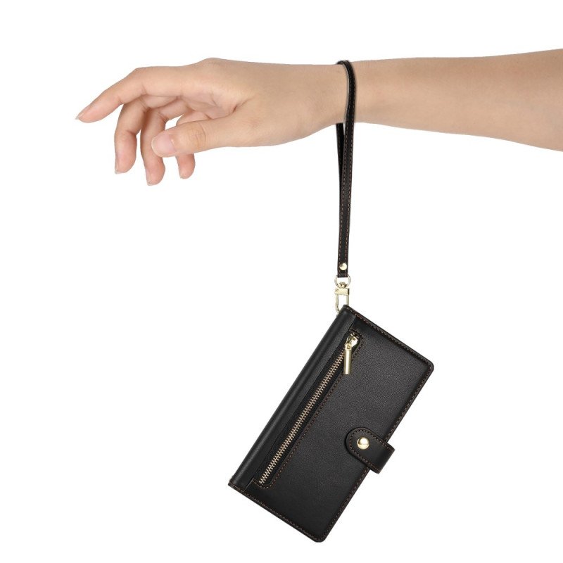 Läderfodral Oppo Reno 13f 4g / 5g / 13 Fs 5g Telefonfodral Plånbok Och Remmar