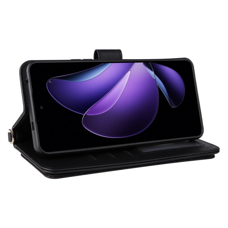 Läderfodral Oppo Reno 13f 4g / 5g / 13 Fs 5g Telefonfodral Premium Retro Axelrem Och Rem