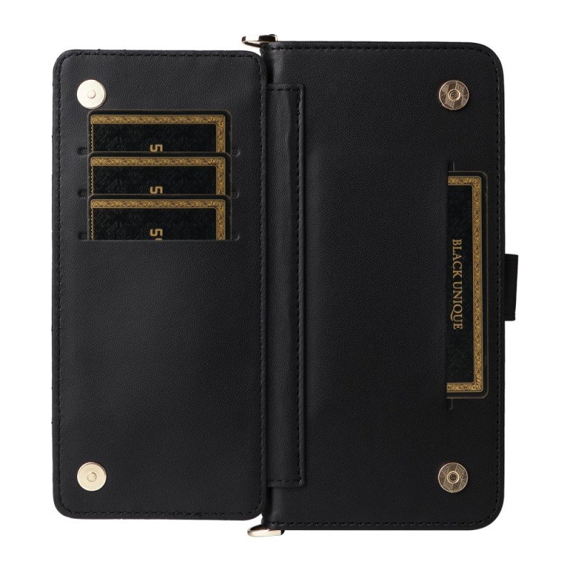 Läderfodral Oppo Reno 13f 4g / 5g / 13 Fs 5g Telefonfodral Premium Retro Axelrem Och Rem