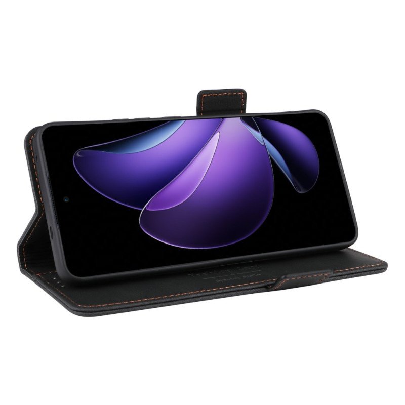 Läderskal Fodral Oppo Reno 13f 4g / 5g / 13 Fs 5g Retrodesign