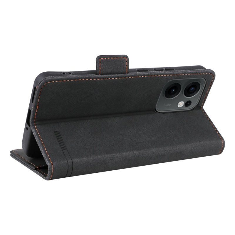 Läderskal Fodral Oppo Reno 13f 4g / 5g / 13 Fs 5g Retrodesign