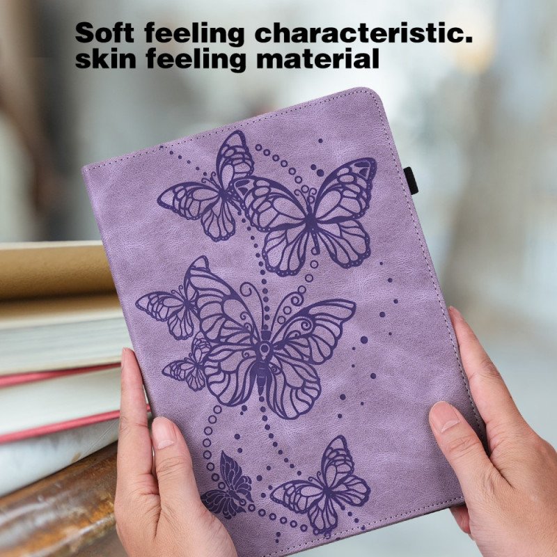 Folio-fodral iPad Pro 11" (2021) Stiliserade Fjärilar