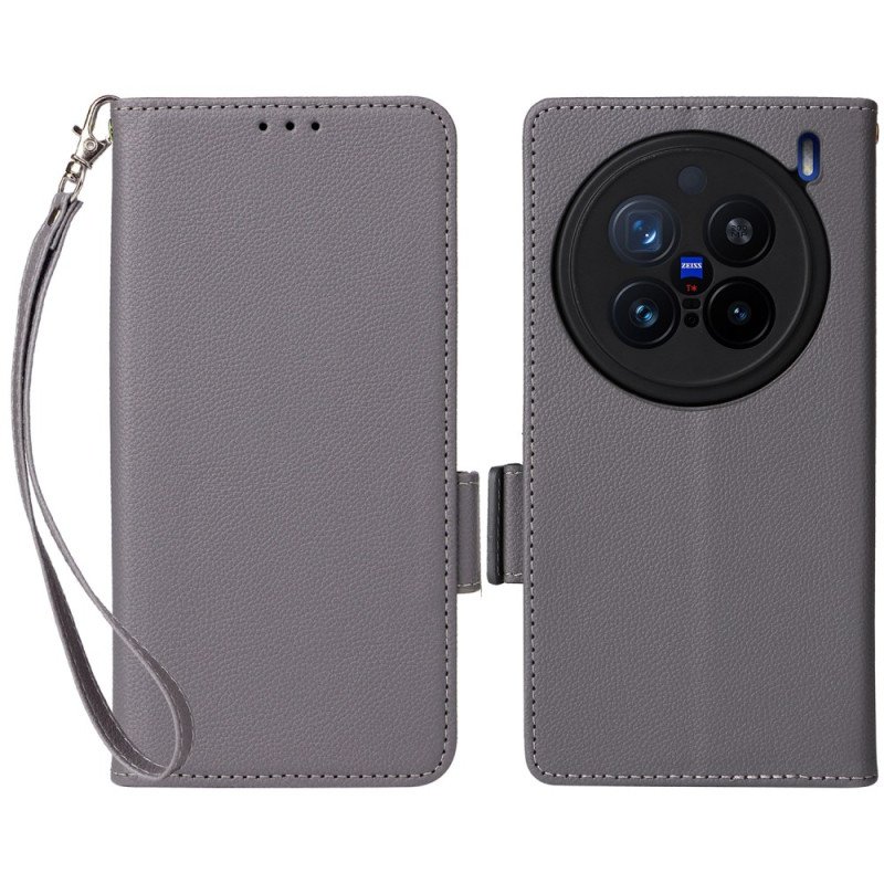 Fodral För Vivo X200 Pro Läderrem