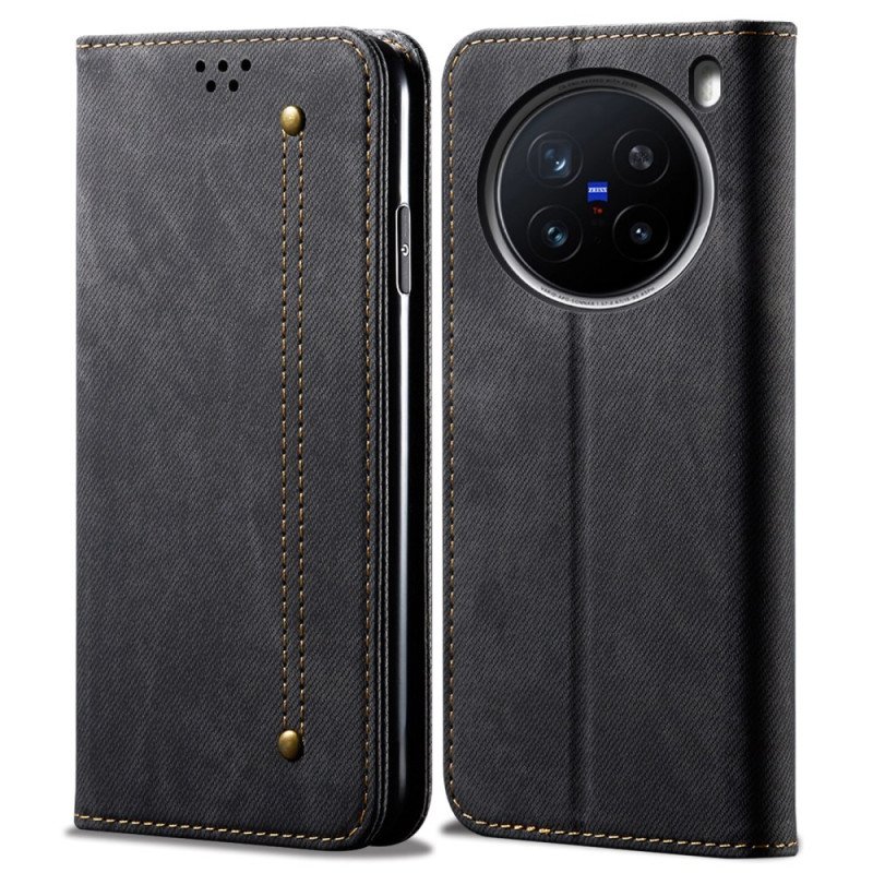 Folio-fodral Vivo X200 Pro Denimstruktur
