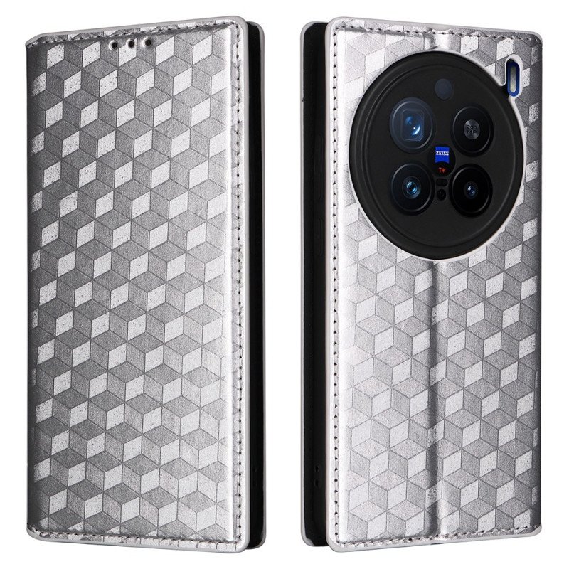 Folio-fodral Vivo X200 Pro Telefonfodral Diamantmönster