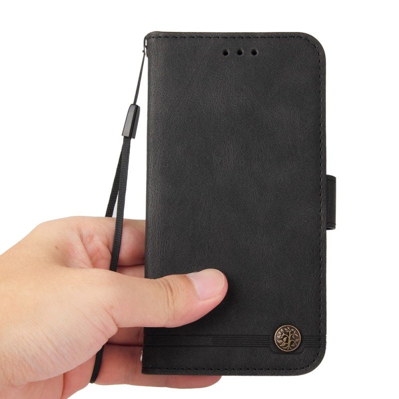 Läderfodral Vivo X200 Pro Telefonfodral Dekorativt Nit Med Mockaeffekt