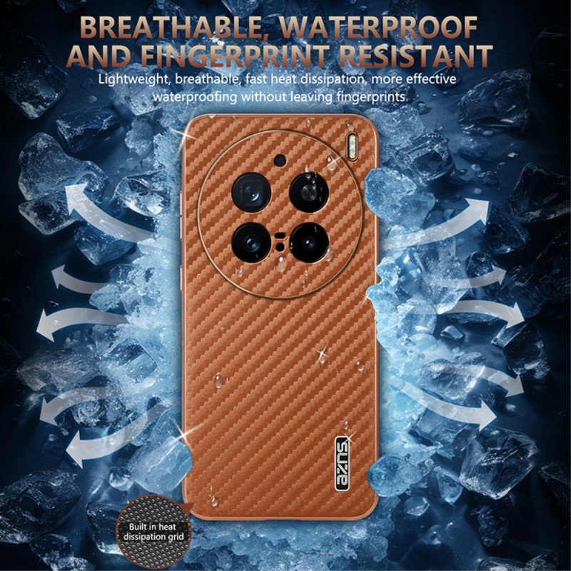 Skal Vivo X200 Pro Plånbok Med Dragkedja I Kolfiber