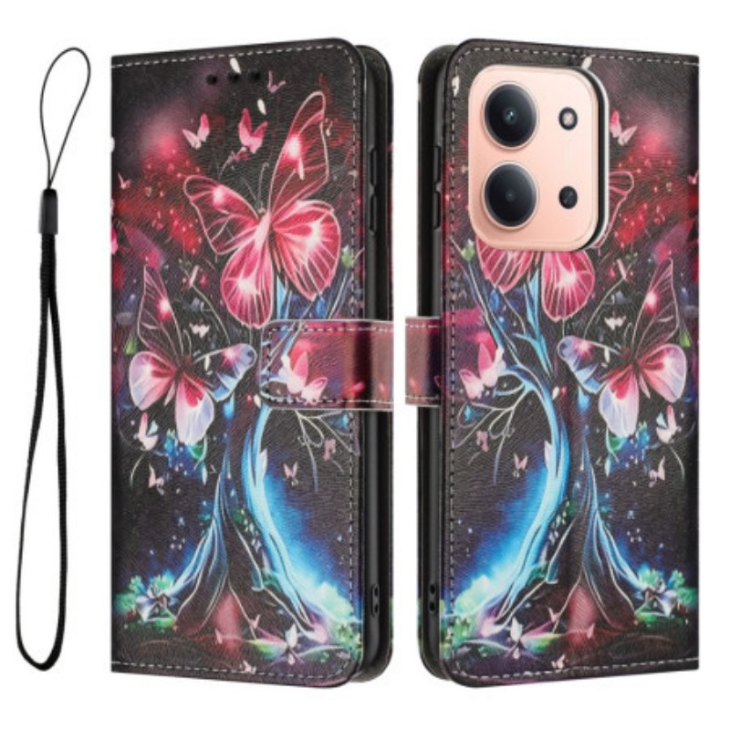 Fodral För Poco C85 Fjärilsträd