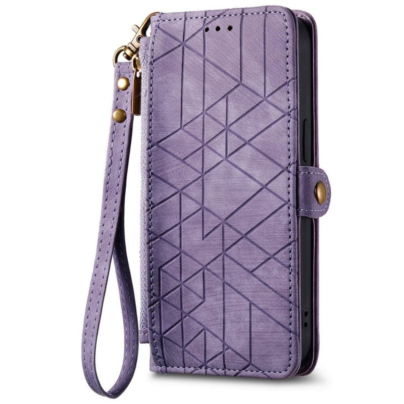 Fodral För Poco C85 Geometrisk Plånbok