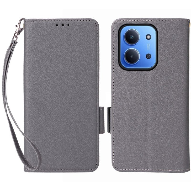 Fodral För Poco C85 Konstläder Med Rem