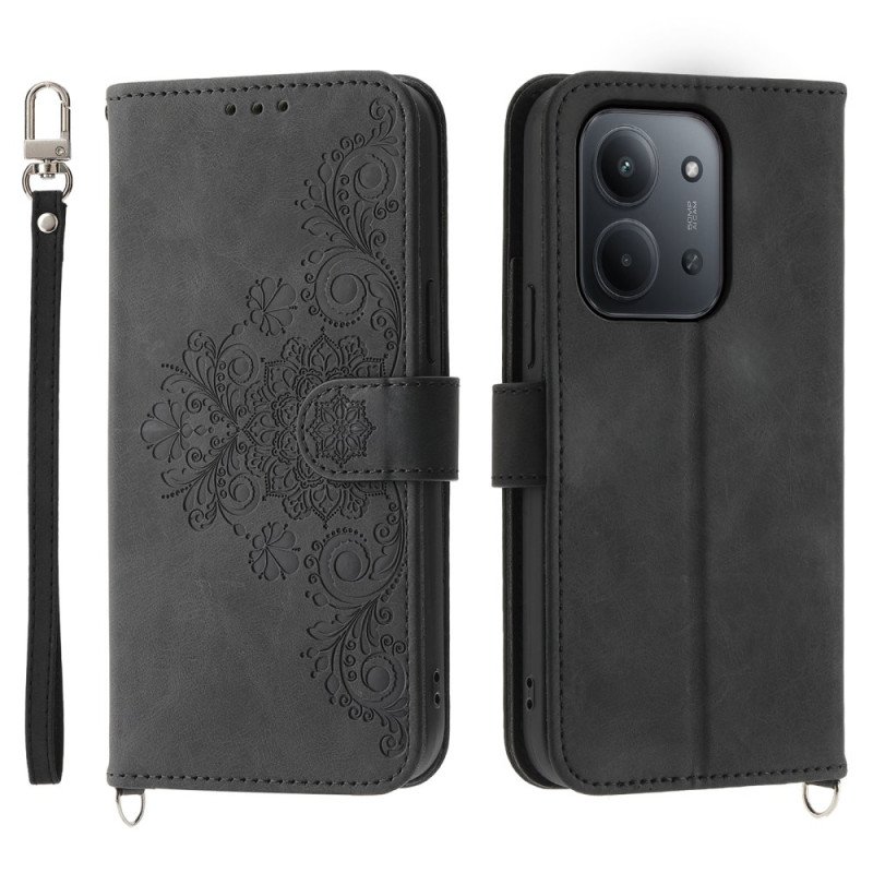 Fodral För Poco C85 Mocka-spetseffekt