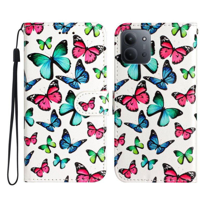 Fodral Poco C85 Färgglada Fjärilar