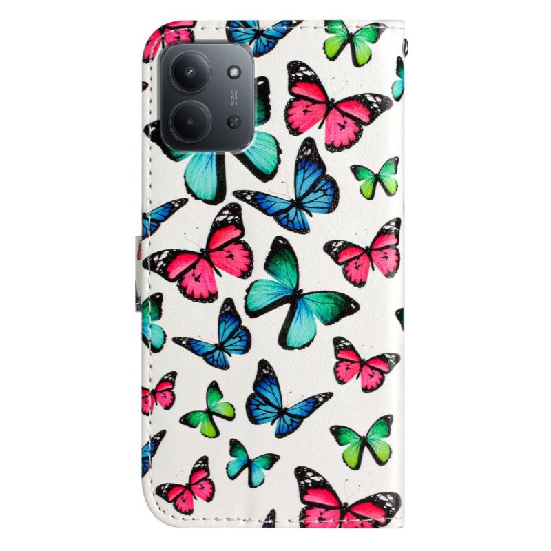 Fodral Poco C85 Färgglada Fjärilar